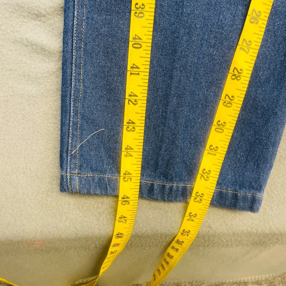 Vintage Forenza Women's High Rise Straight Leg Jeans Size 12T Blue Denim Trim - Picture 6 of 6